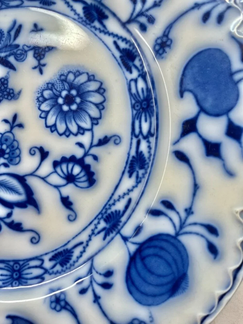 (5) Antique Johnson Brothers Holland Flow Blue 